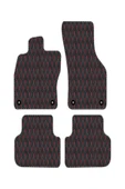 Hyundai i30 MANUEL VİTES 2007-2011 Uyumlu Mavi Dikişli Siyah Deri Paspas - 2