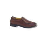Zerhan 044 Erkek Taba Hakiki Deri Poli Taban Loafer Ayakkabı - 1