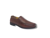 Zerhan 044 Erkek Taba Hakiki Deri Poli Taban Loafer Ayakkabı - 2