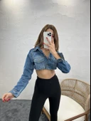 Lucky Life Kadın 290 KOT CEKET-MAVİ thumbnail 4