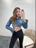 Lucky Life Kadın 290 KOT CEKET-MAVİ thumbnail 5