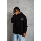 Erkek 98 Baskılı Kapşonlu Sweat - Siyah - 2