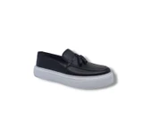 Zerhan 230-100 Erkek Siyah Hakiki Deri Loafer Ayakkabı - 2