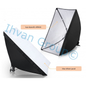 Lens Greenbox Softbox 50x70 Cm ve 200 Cm Ayak - Profesyonel Stüdyo Çekimi Için Sürekli Işık Seti - 2