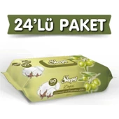 Sleepy Zeytinyağlı Islak Havlu 90 lı 24 Paket - 1