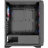 PowerBoost PB-PS5847B 600W ATX USB 3.0 Rainbow Fanli Mesh Gaming Siyah Kasa - 5