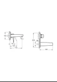 Artema A4273836 Root Square Ankastre Lavabo Bataryası Mat Siyah - 2