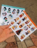 Muichiro Tokito-Senjuro Rengoku -Demon Slayer-2li çıkartma-etiket-süsleme-parlak kağıt thumbnail 8