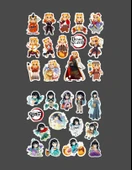 Muichiro Tokito-Senjuro Rengoku -Demon Slayer-2li çıkartma-etiket-süsleme-parlak kağıt thumbnail 5