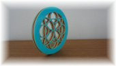3D Renkli Çiçek Mandala Plastik Aparat - 3
