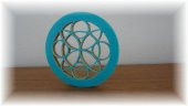 3D Renkli Çiçek Mandala Plastik Aparat - 6