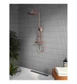 VitrA Aquaheat Bliss 240 A4720526 2f Termostatik Duş Sistemi, Bakır - 1