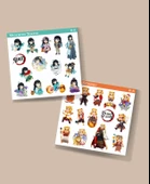 Muichiro Tokito-Senjuro Rengoku -Demon Slayer-2li çıkartma-etiket-süsleme-parlak kağıt thumbnail 1