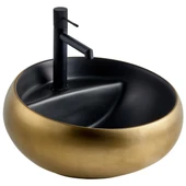 LENA TEZGAHÜSTÜ LAVABO (SİYAH ALTIN) - 1