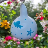 Deniz Temalı Ağaç Süsü,balkon Süsü,bahçe Süsü Beyaz Renk - 2