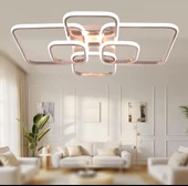 TT Aydınlatma TT500-6-FSR  Fransız Sarı Kaplama Plofonyer 6 lı Led Avize thumbnail 2