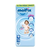 Molfix Bebek Bezi Ultra Fırsat Paketi 6 Beden 15+ Kg 62 Adet - 1