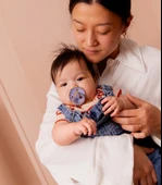 Bibs Studio Colour Jasmine Field Kauçuk Emzik 0-6 Ay Fossil Grey thumbnail 3