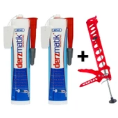 Profesyonel Beyaz Derz Dolgusu- 2 Ad. Suya Dayanıklı Fayans Derzi 450gr -Spatula - Silikon Tabancası thumbnail 1