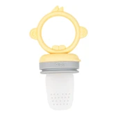 Oioi Silikon Püre Meyve Sebze Emziği Mellow Yellow / Powder Grey - 1