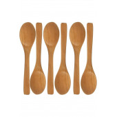 Bambu altılı ahşap kaşık takımı 13cm - 1