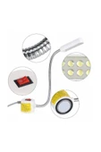 Dikiş Makinesi Lambası Mıknatıslı Spiral 10 Led'li Beyaz Mekanik thumbnail 2