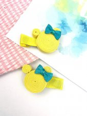 Kız Çocuk Bebek Rulo Somon 2li Klips Toka - 11