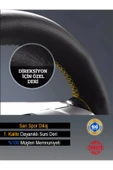Ftmoto  Alfa Romeo GT YENİ süper deri Direksiyon Kılıfı, Sarı Şeritli Spor Dikiş - 2