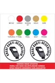 Ftmoto  Taksi Kredi Kartı Geçerlidir Yazısı Sticker - 2