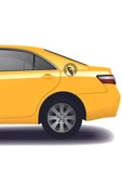 Ftmoto  Taksi Kredi Kartı Geçerlidir Yazısı Sticker - 1
