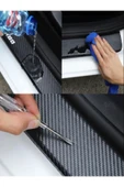 Ftmoto  Fiat Freemont Uyumlu Yeni Nesil Aksesuar Oto Bağaj Ve Kapı Eşiği Sticker Set Karbon 5 ADET - 3