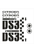 Ftmoto  Citroen İçin özel yeni uyumlu Aksesuar Ds3 Oto özel yeni sticker Set Siyah - 1