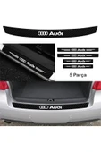 Ftmoto  Audi E-Tron İçin özel yeni uyumlu Aksesuar Oto Bağaj Ve Kapı Eşiği özel yeni sticker Set Karbon - 1