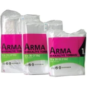 Asya 34 Ambalaj Bakkaliye torbası beşlik şeffaf torba orjinal Plastik 15x30cm 1kg - 1