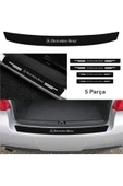 Ftmoto  Mercedes S İçin Uyumlu Aksesuar Oto Bağaj Ve Kapı Eşiği Sticker Set Karbon - 1