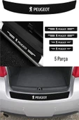 Ftmoto  Peugeot Uyumlu Oto Bağaj Ve Kapı Eşiği Karbon Sticker Set - 1