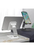 Katlanabilir Stant Business Model ABS + Silikon Materyal Tablet Akıllı Telefon Standı Q7-L thumbnail 7