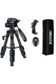 Zomei Q100 Tam Profesyonel Tripod Kaliteli Alüminyum Taşınabilir Tripod Bluetooth Kumandalı - 5