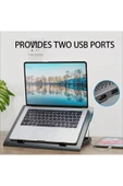 Profesyonel Dizüstü Bilgisayar Notebook Soğutucu Gaming Tek Büyük Fan 2 USB Giriş S601 - 5