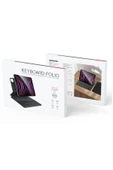 iPad Pro 11 ile Uyumlu (2018-2020 - 2021-2022) Case Folio Utra Slim Klavyeli Tablet Kılıfı KB23 - 2