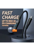 PD27W Hızlı Şarj Kablosu, Led Ekranlı, 480Mbps Type-C to Lightning Kablo 1 Metre U05CL thumbnail 4