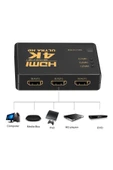 Tv Için Hdmi Çoklayıcı 3 Port 4k Kumandalı Ultra Hd Hdmı Switch Splitter 5port4khdmi thumbnail 4