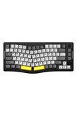 Ajazz AKS-075 Ergonomik Tasarım, TFT Ekranlı 3 Modlu Mekanik Klavye Siyah - Gift Switch - 1