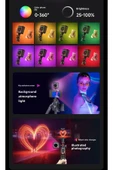 Cep Telefonu Çakarlı Dolgu Işık Canlı Yayın Mini Taşınabilir Yüksek Parlaklık RGB Selfie Işık Paneli - 4