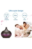 Mini Boy 15cm Uçucu Yağ Difüzör 550ml Kumandalı Aromaterapi Hava Nemlendirici Koyu Kahverengi BN-01 - 3