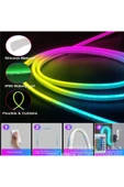 Uzaktan Kumandalı 5 Metre Led Işık Flexible Ev Dekorasyon Bahçe Dekorasyon Oda Işıklandırma MZ6200 - 4