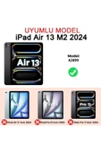 iPad Air 13 inç M2 2024 için Kılıf (Model: A2899) Tam Koruma Darbe Emici thumbnail 2