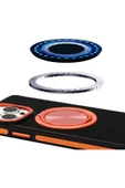 iPhone 16 Plus ile uyumlu Kılıf Magsafe ile uyumlu Stand Olan 360° Halka Tutuculu Already Case thumbnail 2