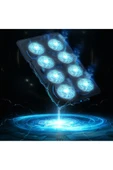 Dizüstü Bilgisayar Notebook Soğutucu Laptop Stand Işıklı Gaming 8 Büyük Fan Soğutma 2 USB Giriş A8 - 1