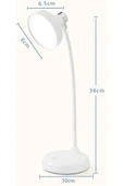 36cm Şarjlı Masa Lambası Felexible Boyun Tasarımı Oturma Odası Başucu Lambası Restoran Bar Işık 1978 - 6